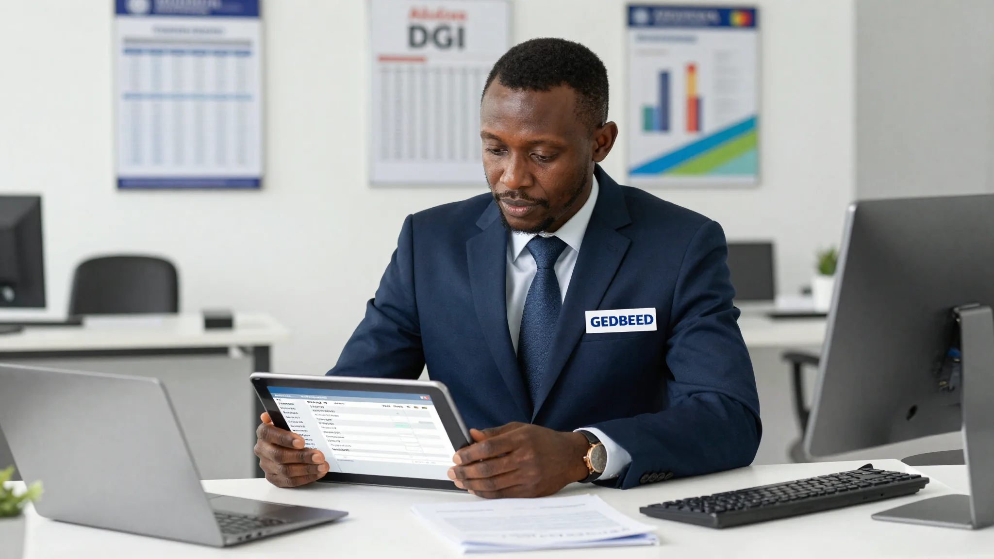 Expert comptable GEDBERED accompagnant une entreprise sur la plateforme FNE DGI Côte d'Ivoire
