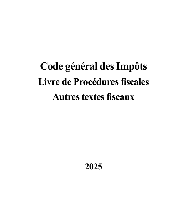 Code général des Impôts 2025 – Côte d'Ivoire